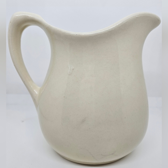 Vintage White Creamer Pitcher - Picture 2 of 8